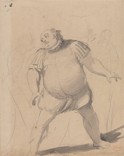 John Henderson som Falstaff af George Romney